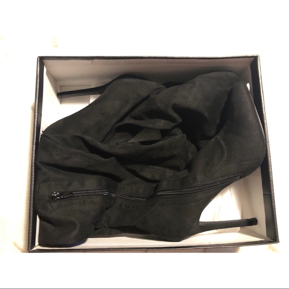 Thigh High Suede Boots - Picture 4 of 4